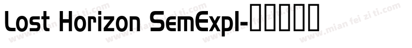 Lost Horizon SemExpI字体转换